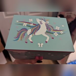 Amitié Lane Unicorn Musical Jewelry Box for Girls